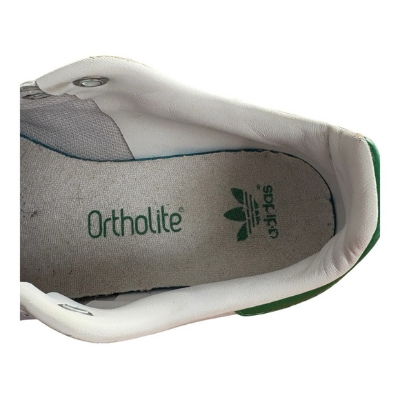 Adidas Original Endorsed by Stan Smith White Green Low Top Sneakers Size 4 - Picture 8 of 9